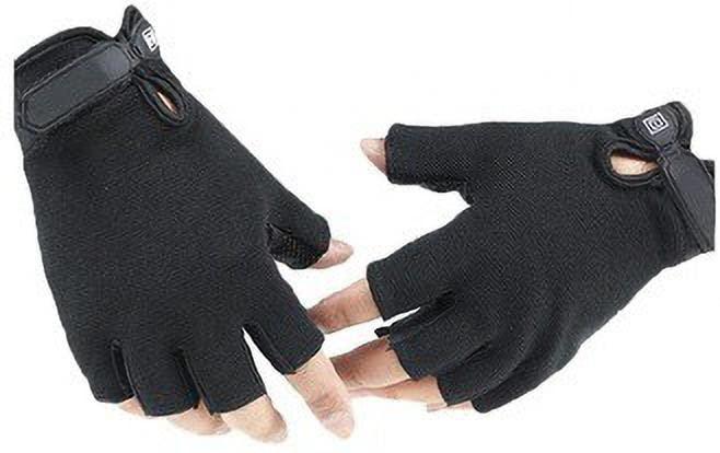 Anti-Slip Breathable Bike Sports Gym & Fitness Gloves��(Black)