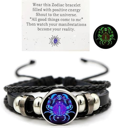 Zodiac signs spirit bracelet adjustable 12 constellation